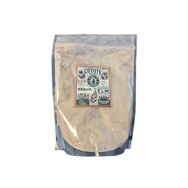 Essiac Tea Powder - Original 4-Herb Formula: Burdock Root, Sheep Sorrel, Slippery Elm, Rhubarb - Pure & Natural - 2 lbs / 908