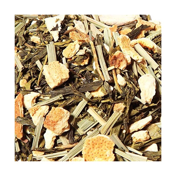 Thé Vert bio Citron - 100g 40 tasses - Thé en vrac 100% agriculture biologique - Mes-Thés Thé vert