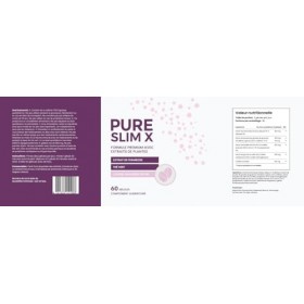 Pure Slim X – Gélules à base d’extraits de plantes : framboise, thé vert & caféine naturelle, 60 gélules, complément alimenta