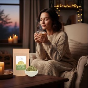 Moringa Thé en vrac 100 g, feuilles de Moringa Oleifera coupe fine, thé à base de plantes TeaClub