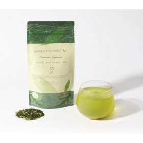 Japanese Green Tea Co Gokuzyo Aracha Thé en vrac – Thé vert japonais brut de la plus haute qualité – Thé Sencha à la vapeur p
