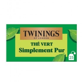 Twinings - Thé Vert Simplement Pur - 25 Sachets - Délicat et Subtil - à Déguster Chaud ou Froid Thé vert