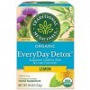Organic EveryDay Detox Tea Lemon, 16 bags Pack of 3 by Traditional Medicinals