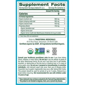 Organic EveryDay Detox Tea Lemon, 16 bags Pack of 3 by Traditional Medicinals