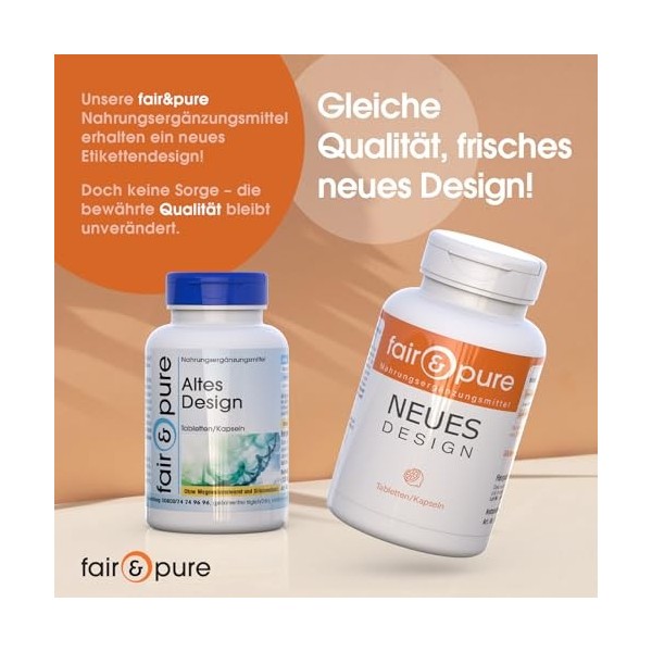 Fair & Pure® - Extrait de thé vert 1500 mg - 120 gélules - Polyphénols + catéchines + EGCG - végétalien