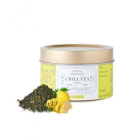 Thé vert au Yuzu de CHILL TEA Tokyo - Thé vert en feuilles 100 % japonais aux agrumes japonais - Riche en vitamines C et anti