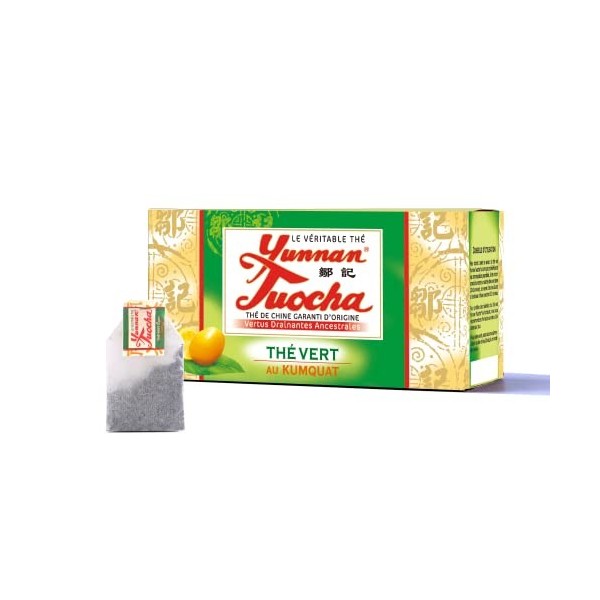 Yunnan Tuocha Zouji - Thé Vert au Kumquat - 20 Sachets - 40g