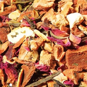 Thé Vert bio aromatisé Vanille Cannelle - 100g 40 tasses - Thé en vrac 100% agriculture biologique - Mes-Thés Thé vert