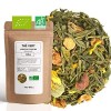 Thé Vert bio aromatisé Vanille Cannelle - 100g 40 tasses - Thé en vrac 100% agriculture biologique - Mes-Thés Thé vert
