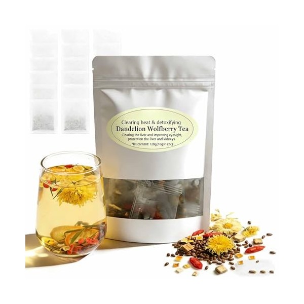 Tisane Detox Circulatoire Baumelis – 7 Extraits De Plantes Première Qualité Aidez Votre Corps à Retrouver Clarté, 12 PCS Emba...