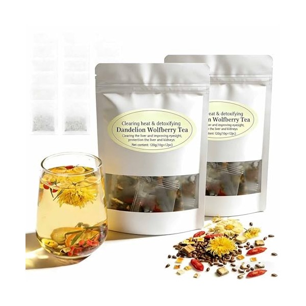 Tisane Detox Circulatoire Baumelis – 7 Extraits De Plantes Première Qualité Aidez Votre Corps à Retrouver Clarté, 12 PCS Emba...