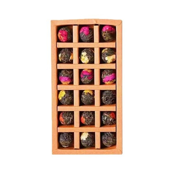 Thé Aux Fleurs, Ensemble De 6 Saveurs, 18 Pièces, Boules De Thé Santé, Produit De Brassage, Plaisir Du Yoga, Pour Les Fêtes, 