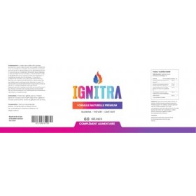 IGNITRA – Formule Naturelle Premium – 60 Gélules – Guarana, Thé Vert & Café Vert – Avec Caféine – Complément Alimentaire – Fa