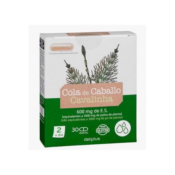 Prêle des Champs 600 mg Extrait Sec Lot de 3 Boîtes de 30 Gélules Total 90 Gélules - Drainage, Détox et Reminéralisation