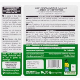 Prêle des Champs 600 mg Extrait Sec Lot de 3 Boîtes de 30 Gélules Total 90 Gélules - Drainage, Détox et Reminéralisation