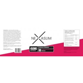 Nexaslim – Complément alimentaire | Framboise, thé vert & café vert – 60 gélules – 450 mg – Formule naturelle