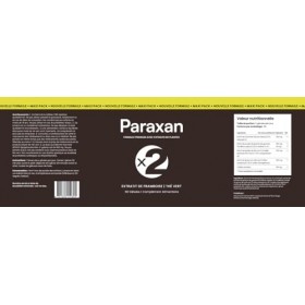Paraxan : Complément alimentaire – Extrait de framboise & thé vert | 60 gélules – 450 mg – Formule végétale