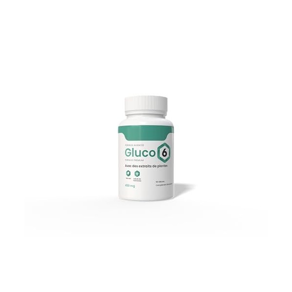 Gluco6 – Formule végétale avec extrait de café vert & framboise | 60 gélules – 450 mg