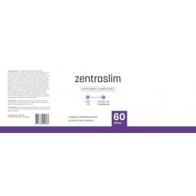 Zentraslim – Formule premium aux extraits de plantes : Thé vert & extrait de framboise, 60 gélules, complément alimentaire