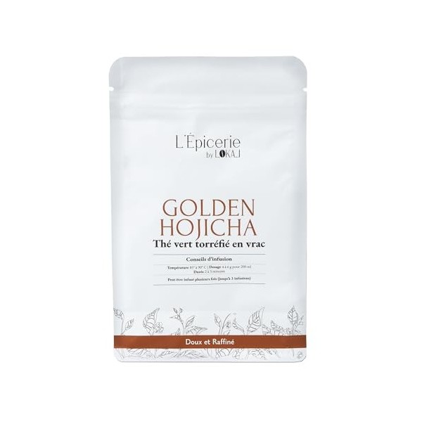 Golden Hojicha, thé Vert Torréfié en Vrac | Qualité Premium | Notes camarelisées et florales | Thé doux et raffiné | 100g