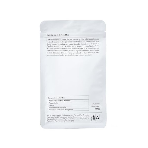 Golden Hojicha, thé Vert Torréfié en Vrac | Qualité Premium | Notes camarelisées et florales | Thé doux et raffiné | 100g