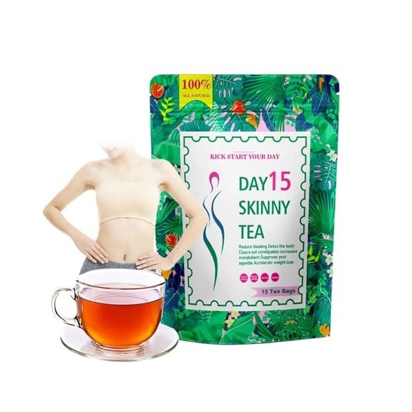 Sachets De Thé Vert Naturel For 15 Jours - Thé Minceur Détox Et Brûleur De Graisse 2PCS Thé vert