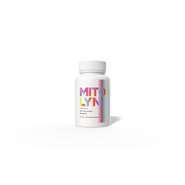 Mitolyn – Complément alimentaire – Framboise, Thé vert & Caféine naturelle – 60 gélules – 450 mg – Formule végétale