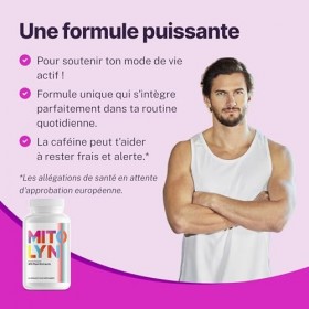 Mitolyn – Complément alimentaire – Framboise, Thé vert & Caféine naturelle – 60 gélules – 450 mg – Formule végétale