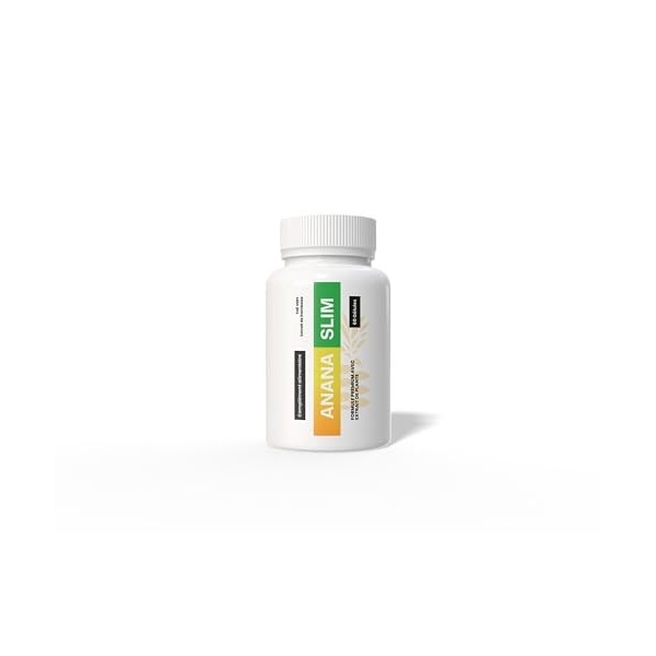 Ananaslim Extrait végétal Capsules de Framboise et Thé Vert 60 Capsules Complément alimentaire