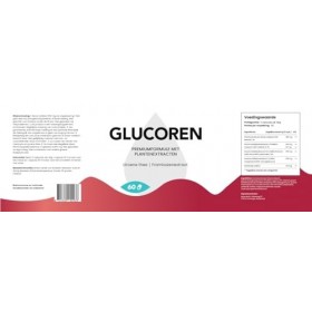 Glucoren Ingrédients naturels, cétone de framboise et thé vert, complément alimentaire, 450 mg