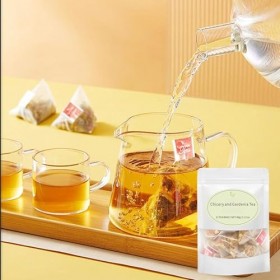 Chicory and Gardenia Tea, Chicory and Gardenia Honeysuckle Liquorice Herbal Tea, Natural Sugar-Free Blend. 2Pack Thé vert