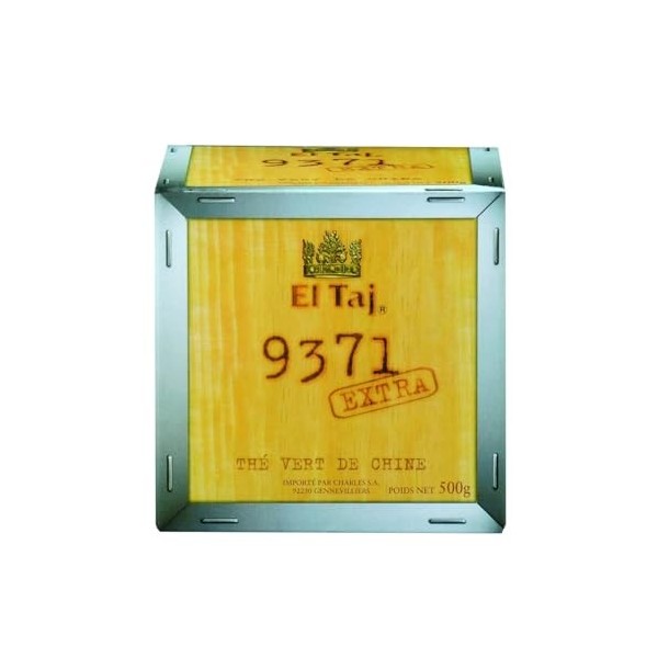 EL TAJ – Thé Vert Naturel aux Arômes Frais, Infusion Revigorante et Douce Boîte 500g - Le Lot De 3
