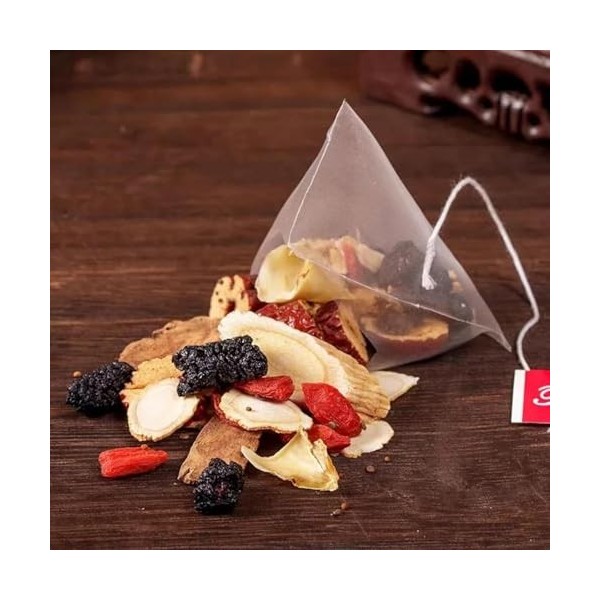 25 Bags Ginseng Six Treasure Tea, Ginseng Five Treasures Tea Kidney Teas Formula, Ginsengs & Mulberry Herbal Teas for Women