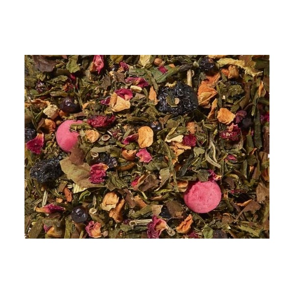 teemando® Mélange de thé vert Sencha Cerise Thé glacé/Gin Thym Cerise Genévrier aromatisé 1 kg