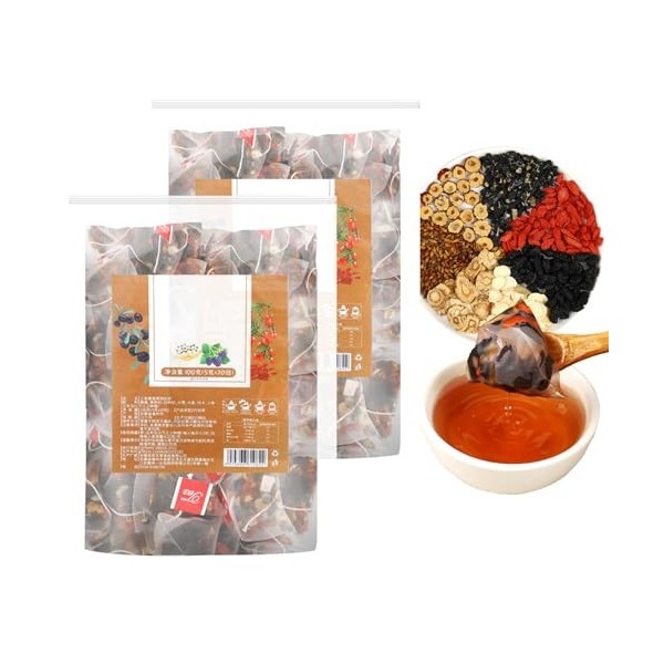 20Bags Ginseng Six Treasure Tea, Ginseng Tea Bags, Kidney Formula tea Suitable for Both Men and Women 100g/5g x 20bags 1 Th...