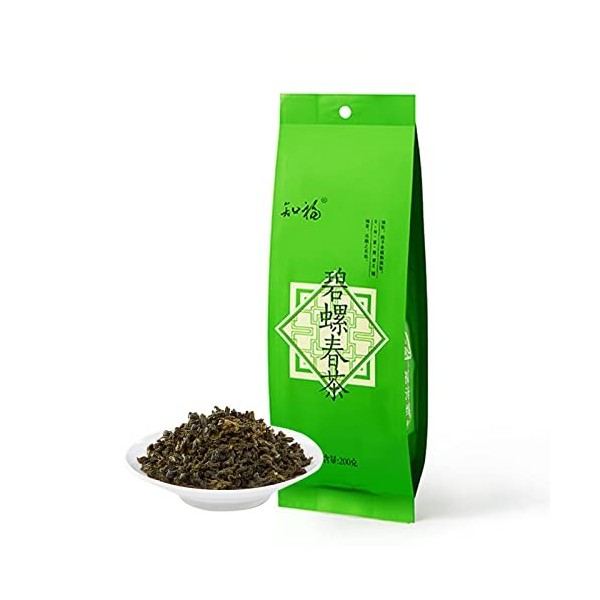 Thé, 200 G de thé Suzhou Biluochun et de thé G Cueilli Avant que Pure Brightn Ne Tire une Saveur Forte dans des Sacs