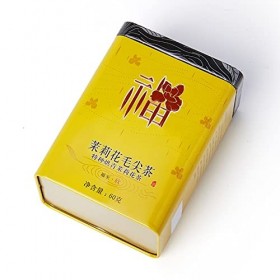 Thé au jasmin, soupe au thé brillant bourgeons soignés thé au jasmin chinois arôme persistant pour