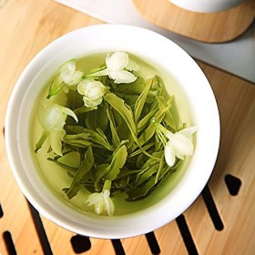 Thé au jasmin, soupe au thé brillant bourgeons soignés thé au jasmin chinois arôme persistant pour