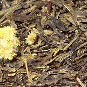 Thé Vert bio Mangue - 100g 40 tasses - Thé en vrac 100% agriculture biologique - Mes-Thés Thé vert