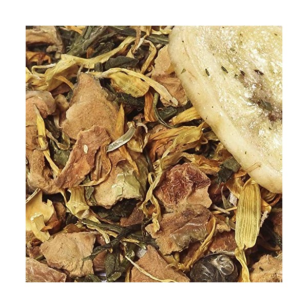 Thé Vert bio Pomme Banane Crêpes BIO - 100g 40 tasses - Thé en vrac 100% agriculture biologique - Mes-Thés Thé vert