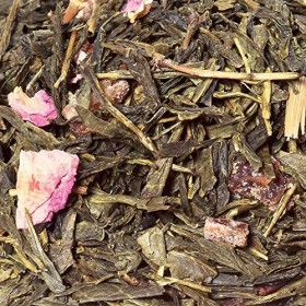 Thé Vert bio Rose Fruitée - 100g 40 tasses - Thé en vrac 100% agriculture biologique - Mes-Thés
