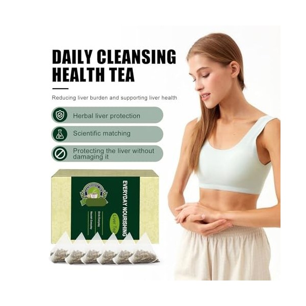KLYso Sachets De Thé | Soutien Hépatique, Soulagement De La Fatigue Oculaire Et Détoxification Corporelle | Mélange De Plante...