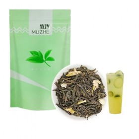 BaiLiSnacky Thé vert de Chine au jasmin Goût Naturel De Thé Au Jasmin Parfum Puissant 500g Thé Vert Aromatisé - À Déguster Ch