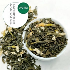 BaiLiSnacky Thé vert de Chine au jasmin Goût Naturel De Thé Au Jasmin Parfum Puissant 500g Thé Vert Aromatisé - À Déguster Ch