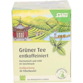 Salus Grüner Tee entkoffeiniert, 40 pc Thé