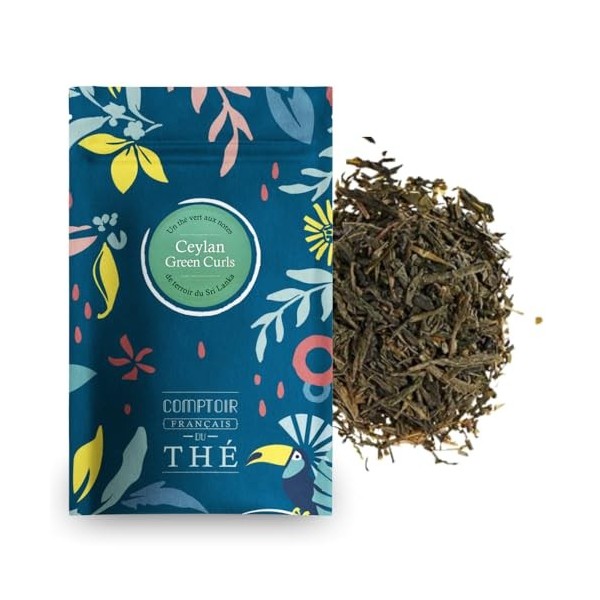 100g de Thé Vert aux saveurs de pêche et d’abricot - Délicieux Chaud ou Glacé | Kimono COMPTOIR FRANÇAIS DU THÉ Thé vert