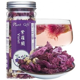 Plant Gift Violet Tea Violette séchées Thé en vrac séché biologique, thé de fleur de fleur Santé chinoise de beauté35g/1.23