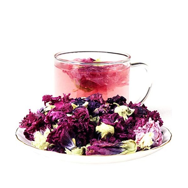 Plant Gift Violet Tea Violette séchées Thé en vrac séché biologique, thé de fleur de fleur Santé chinoise de beauté35g/1.23