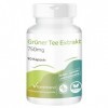 Extrait de thé vert 750mg - 1500mg par dose journalière dont 225mg EGCG - 90 gélules- hautement dosé - dosage sûr - vegan - s