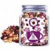Plant Gift Rose Town Tea, Roselle, raisin, myrtille, pomme, mangue, noix de coco, pétales de rose rouge double 100% thé de sa